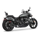 Freedom Performance Shorty Combat 2-into-1 Exhaust for Indian 22-25 Chief / Black/Chrome / Sculpted Black  - Customhoj