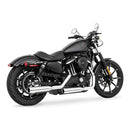 Freedom Performance Signature Slip-On Mufflers for Harley 14-22 XL Sportster / Chrome with chrome end caps  - Customhoj