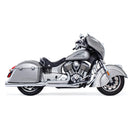 Freedom Performance Union 2-into-1 Exhaust for Indian 14-25 Roadmaster / Springfield / Chrome / Straight Cut Chrome  - Customhoj