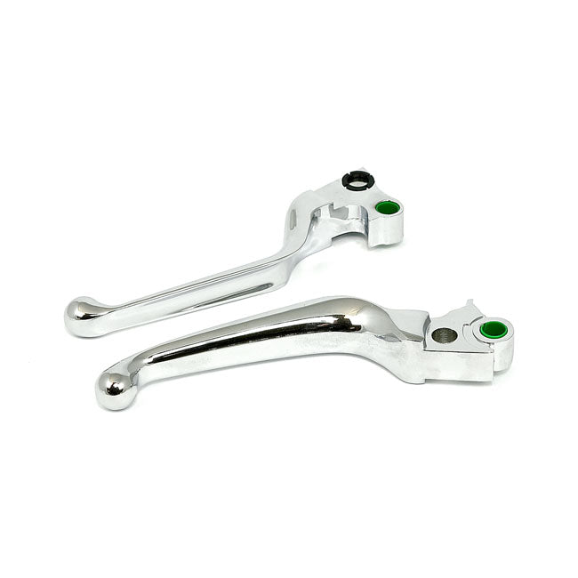 Handlebar Lever Kit Late Style Hydraulic Clutch for Harley 96-06 Big Twin / Chrome