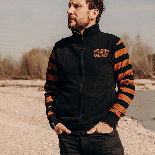 Holy Freedom Garage Zip Sweatshirt  - Customhoj