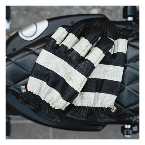 Holy Freedom Pitt Motorcycle Gloves Black/White / S