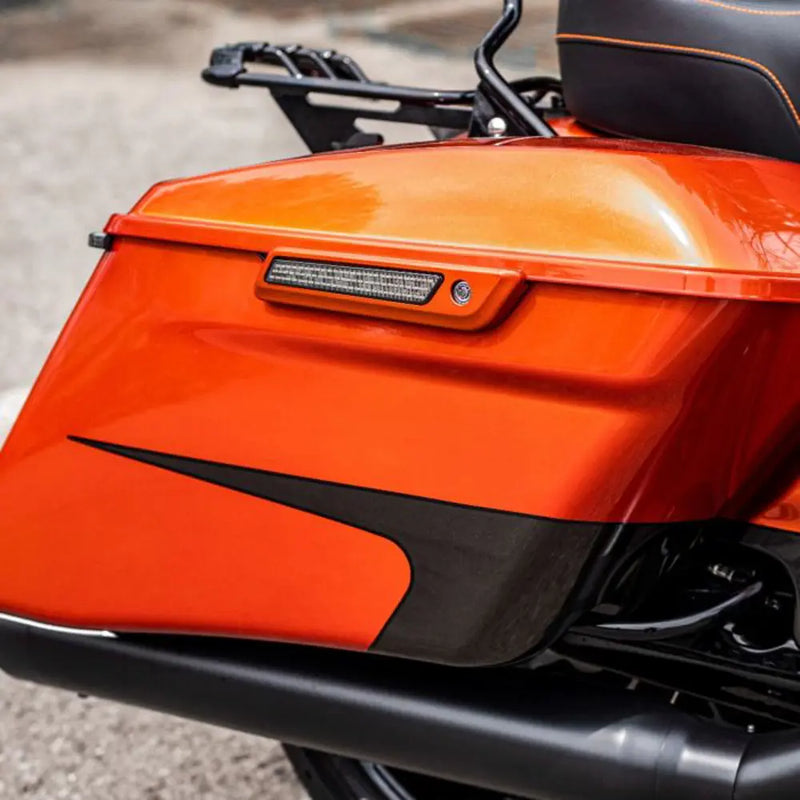 Custom Dynamics LED-lys med dobbelt intensitet til sadeltaskelåse til Harley