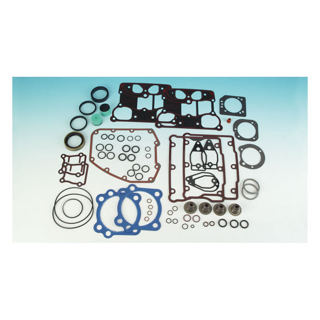 James Motor Gasket Kit for Harley Twin Cam 05-17 05-17 Twin Cam 88/96" (3-3/4") / Blue PTFE kit (0.036” head gaskets)