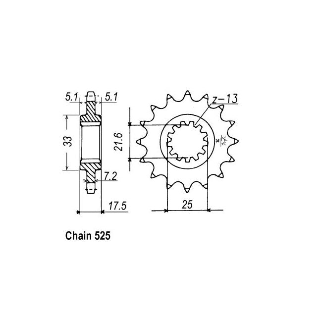 JT Sprockets Front Sprocket Honda CB-1, CB400FK 91-96 JT Front Sprocket for Honda Customhoj