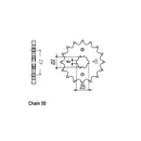 JT Sprockets Front Sprocket Honda CB500T 75-77 JT Front Sprocket for Honda Customhoj