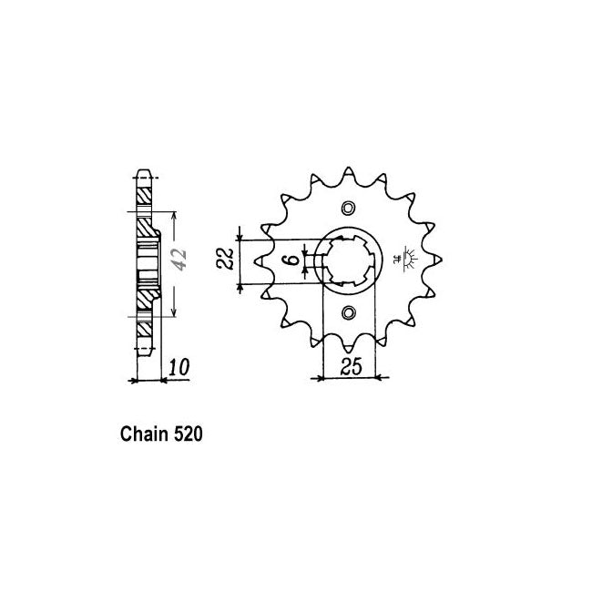 JT Sprockets Front Sprocket Honda NX650J Dominator 88 JT Front Sprocket for Honda Customhoj