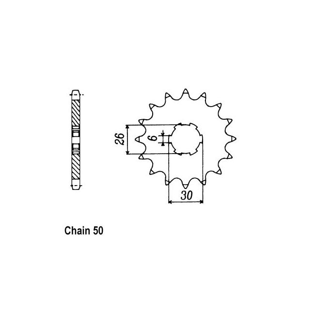 JT Sprockets Front Sprocket Yamaha XS650 75-78 JT Front Sprocket for Yamaha Customhoj