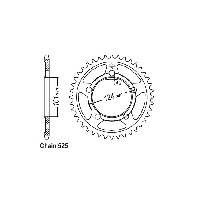 JT Sprockets Rear Sprocket KTM 1190 RC8, RC8R 11-14 JT Rear Sprocket for KTM Customhoj