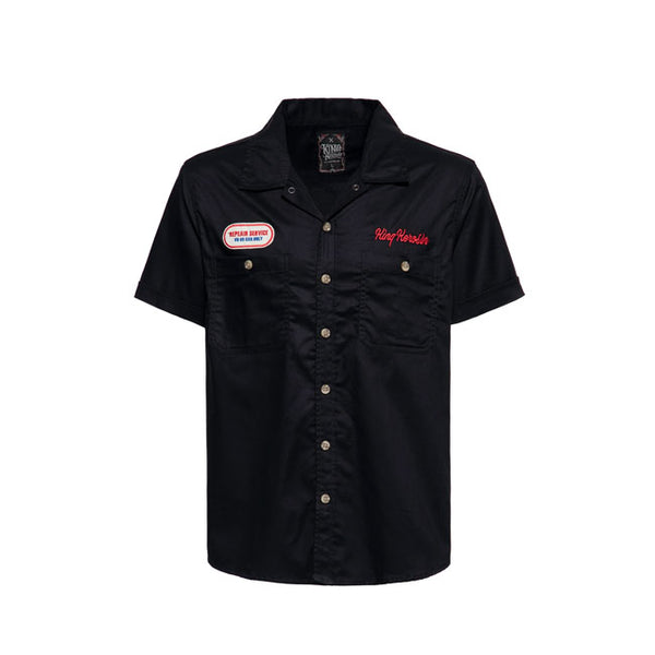 King Kerosin Redondo Beach Work Shirt Black / M