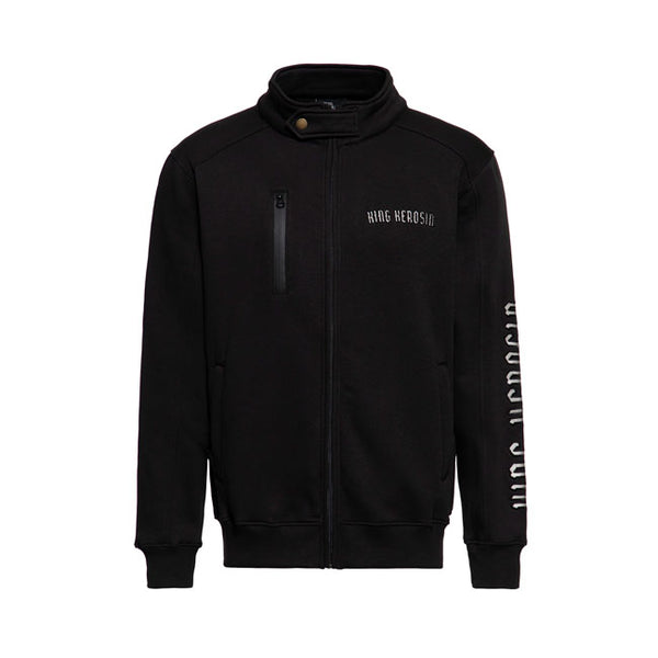 King Kerosin Skull Zip Hoodie Black / S