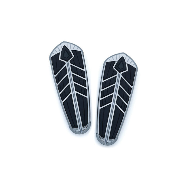 Kuryakyn Floorboard Accessories 14-20 Indian (excl. Scout, FTR) / Chrome Kuryakyn Spear Floorboard Inserts for Indian Customhoj