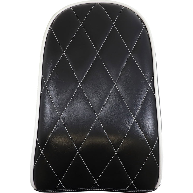Le Pera Bare Bones Solo Passenger Seat for Harley 18-25 Softail Breakout / Diamond White / Black / 16,5-18 cm (6,5"-7") Tapered  - Customhoj