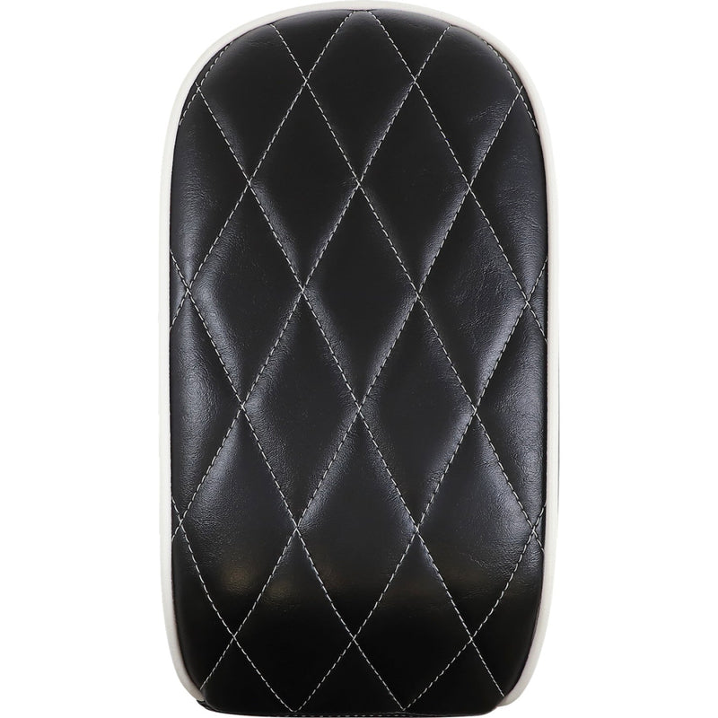Le Pera Bare Bones Solo Passenger Seat for Harley 18-25 Softail Street Bob / Standard / Slim / Diamond White / Black / 18 cm (7")  - Customhoj