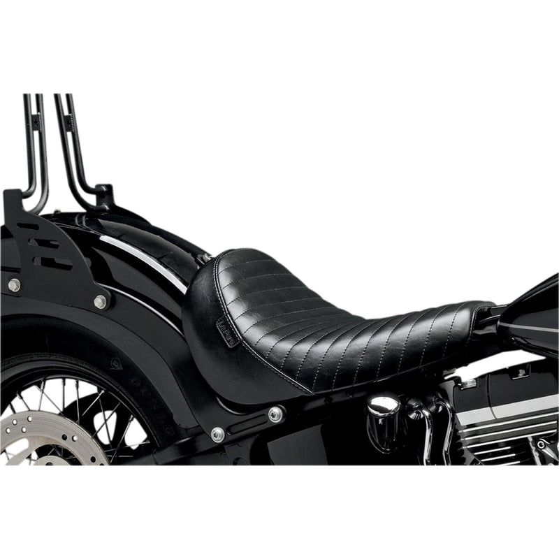 Le Pera Bare Bones Solo Seat for Harley 11-17 Softail Slim / Blackline / Pleated Black  - Customhoj