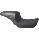 Le Pera KickFlip Seat for Harley 04-05 Dyna (excl. Wide Glide) / Pleated Gripper / Black  - Customhoj