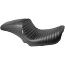 Le Pera KickFlip Solo Seat for Harley 06-17 Dyna / Pleated Black  - Customhoj