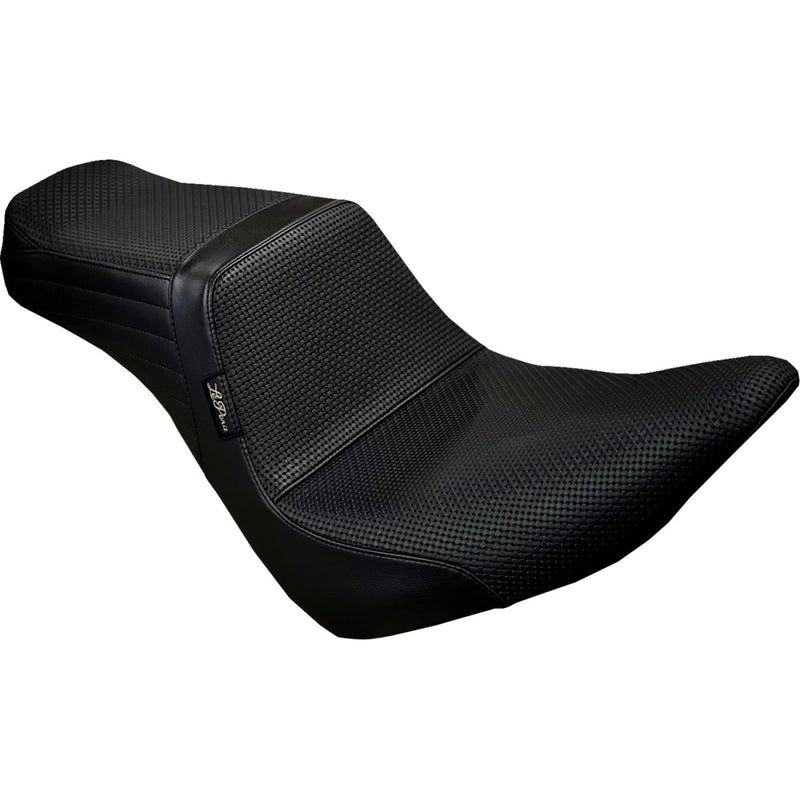Le Pera Tailwhip 2-Up Seat for Harley 18-25 Softail Sport Glide & Low Rider / S / ST / Basketweave Black  - Customhoj