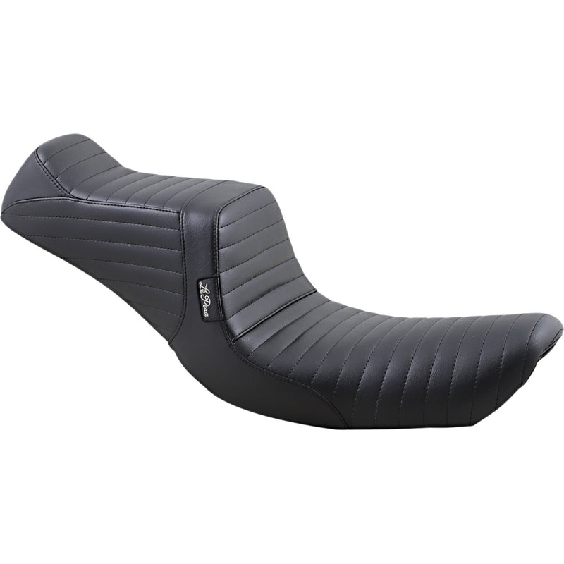 Le Pera Tailwhip 2-Up Seat for Harley 96-03 Dyna (excl. Wide Glide) / Pleated Black  - Customhoj