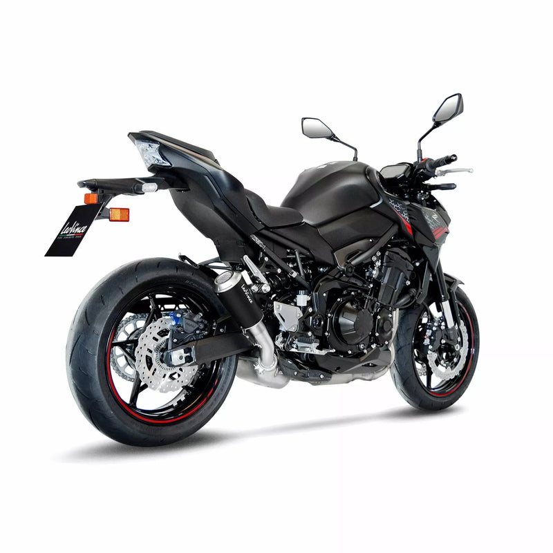 LeoVince LV-10 Slip-On Muffler for Kawasaki 20-24 Z 900 (Black stainless steel muffler) (ECE-approved) (15239B)  - Customhoj
