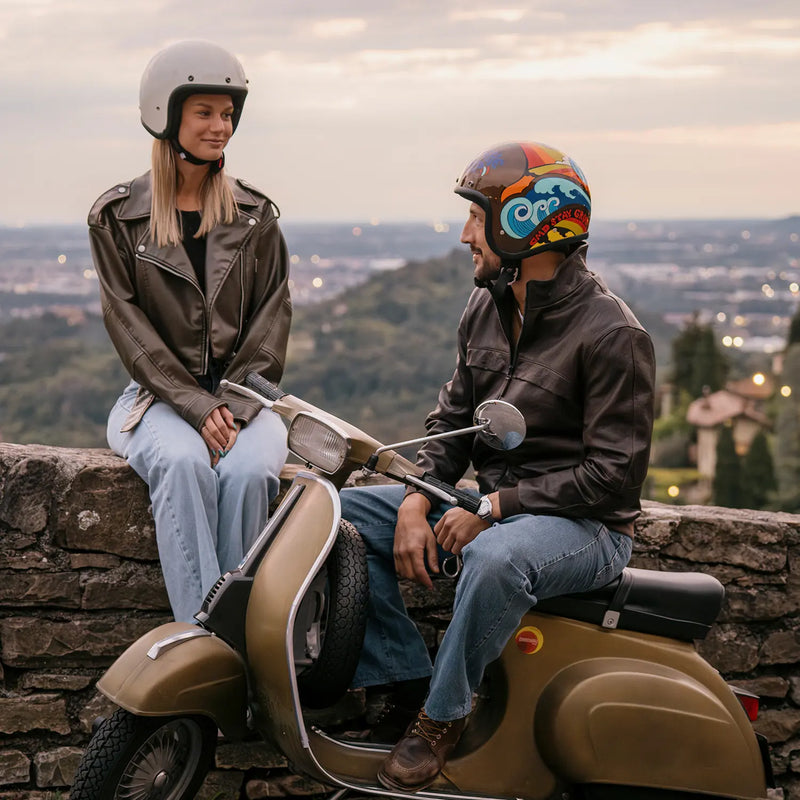 DMD Retro Custom åben motorcykelhjelm
