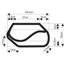 Longride Model 147 Click-On 34L Motorcycle Saddlebag Set  - Customhoj