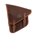 Longride Swingarm Bag for Harley 84-17 Softail / Waxed cotton / Brown  - Customhoj