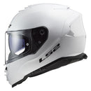 LS2 Storm II Full Face Motorcycle Helmet Gloss White / S (55-56cm)  - Customhoj