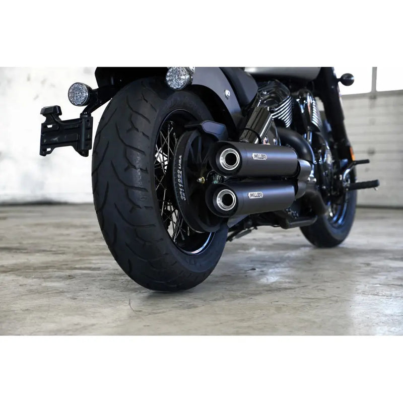 Miller Omaha Euro 5 Slip-On Mufflers for Indian  - Customhoj