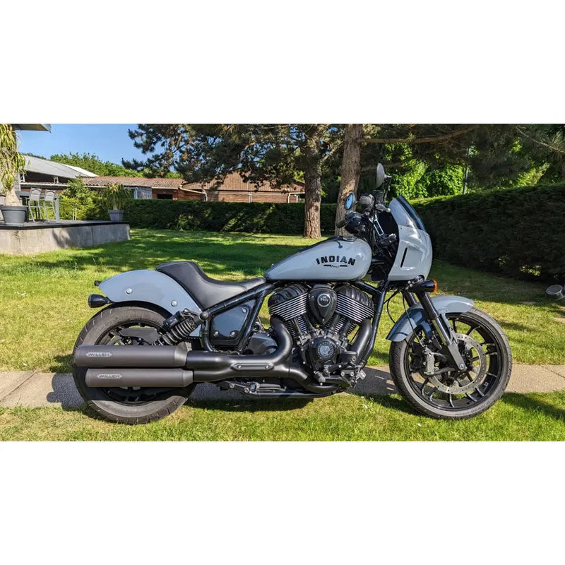Miller Omaha Euro 5 Slip-On Mufflers for Indian  - Customhoj