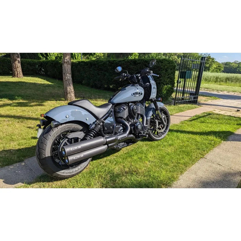 Miller Omaha Euro 5 Slip-On Mufflers for Indian  - Customhoj