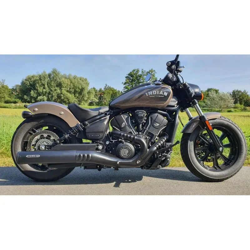Miller Yukon Euro 5+ Slip-On Muffler for Indian  - Customhoj