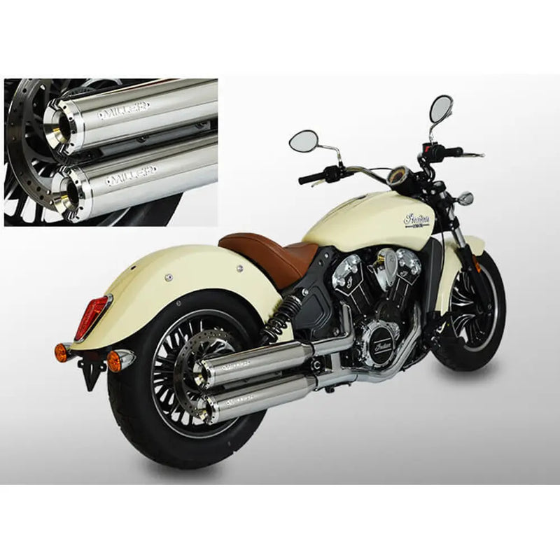 Miller Yuma Euro 3/4/5 Slip-On Mufflers for Indian  - Customhoj