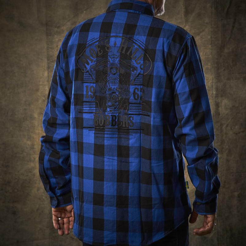 Moe's Hills Bobbers Flannel Shirt Blue/Black / S