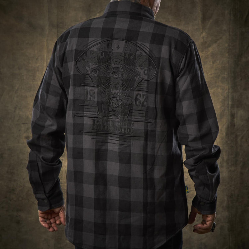 Moe's Hills Bobbers Flannel Shirt Gray/Black / S