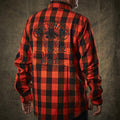 Moe's Hills Bobbers Flannel Shirt Orange/Black / S