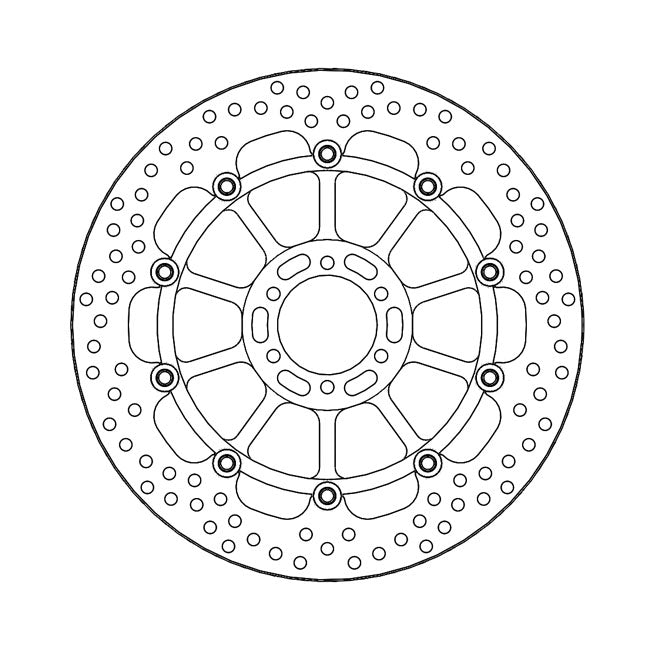 Moto-Master Brake Disc Aprilia RSV 4 1000 RF 17-18 Moto-Master Halo Front Left Brake Disc for Aprilia Customhoj