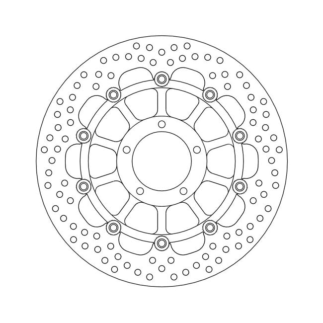 Moto-Master Brake Disc Ducati Hypermotard 796 10-13 Moto-Master Halo Front Right Brake Disc for Ducati Customhoj