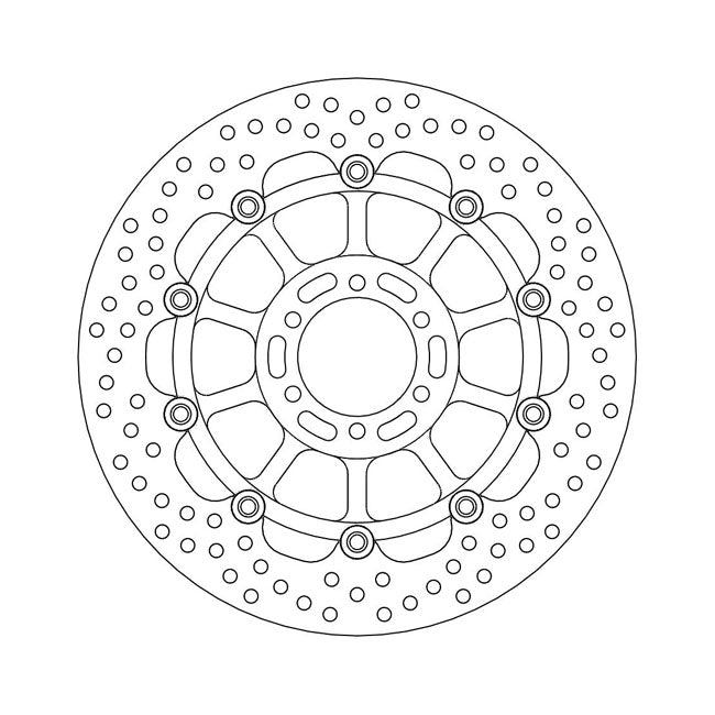 Moto-Master Brake Disc Ducati Paso 907 I.E. 90-91 Moto-Master Halo Front Left Brake Disc for Ducati Customhoj