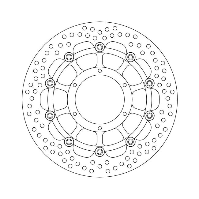 Moto-Master Brake Disc Honda CBF 600 F 08-11 Moto-Master Halo Front Right Brake Disc for Honda Customhoj