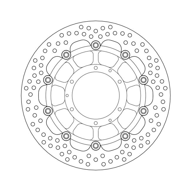 Moto-Master Brake Disc Honda CBR 600 F 01-07 Moto-Master Halo Front Left Brake Disc for Honda Customhoj