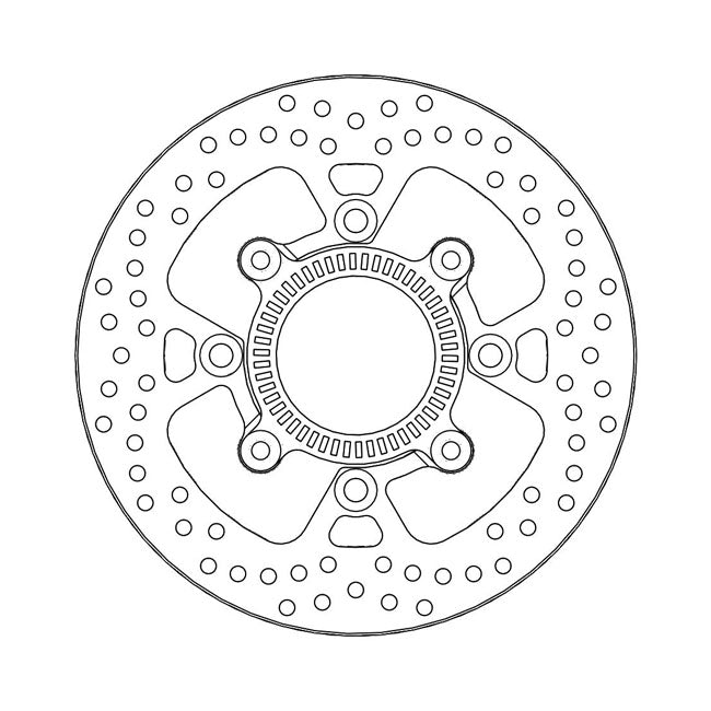 Moto-Master Brake Disc Kawasaki Versys 650 (ABS) 15-22 Moto-Master Halo Rear Brake Disc for Kawasaki Customhoj