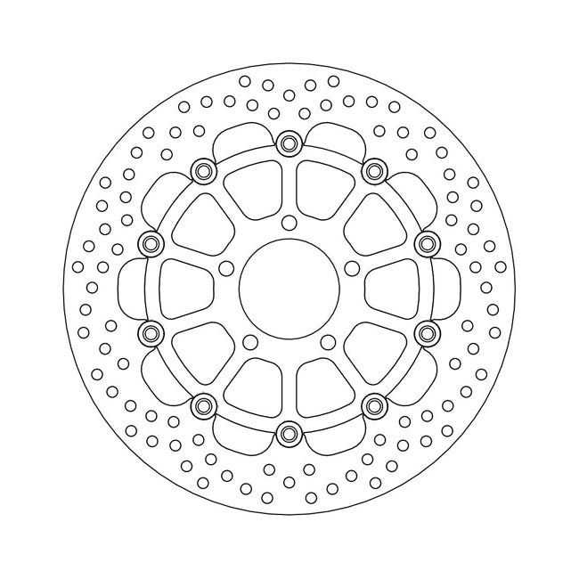 Moto-Master Brake Disc Suzuki SV 1000 S 03-07 Moto-Master Halo Front Left Brake Disc for Suzuki Customhoj