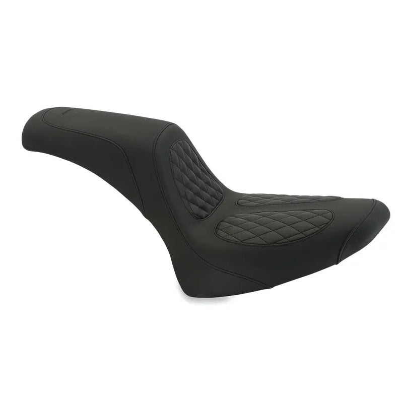 Mustang Fastback 2-Up Seat by Dave Perewitz for Harley 00-05 Softail Standard / Springer / Heritage / Diamond  - Customhoj