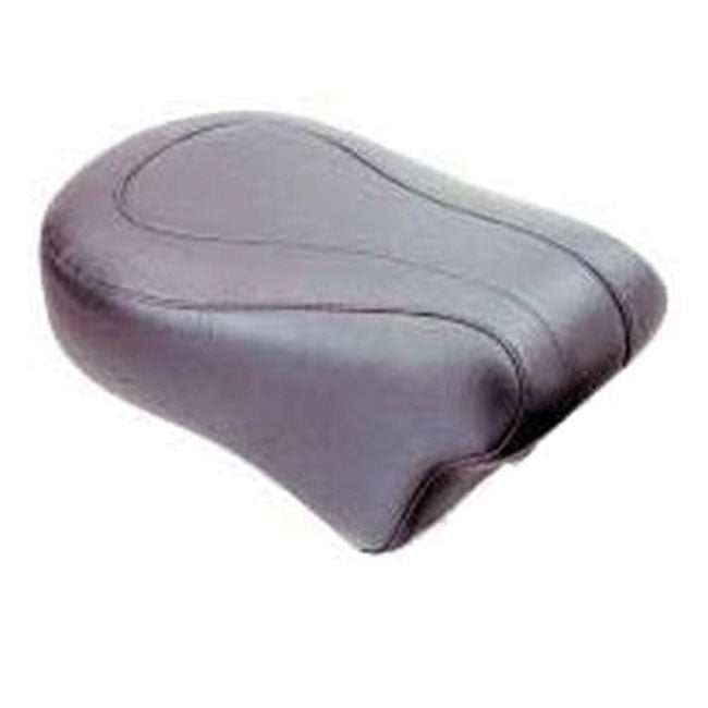 Mustang Standard Touring Passenger Seat for Harley 06-17 Dyna (excl. 14-17 Fat Bob) / Black / Plain / Non-Recessed  - Customhoj