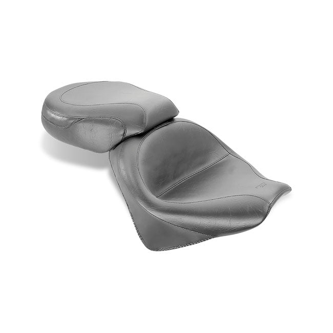 Mustang Wide Touring 2-Up Seat for Honda 02-09 VTX 1300 Retro / S / T / Plain / Without backrest  - Customhoj