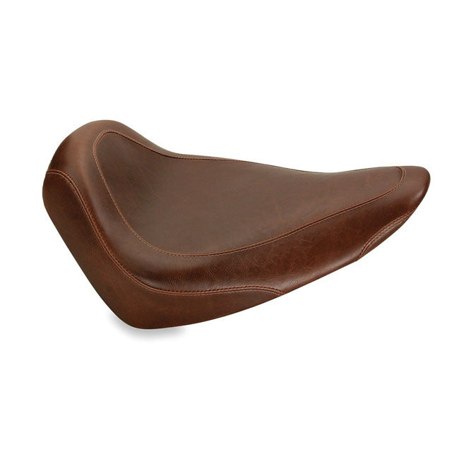 Mustang Wide Tripper Solo Seat for Harley 00-05 Softail Standard / Springer / Heritage / Plain / Distressed Brown / Without backrest  - Customhoj