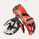 REV'IT! Jerez 4 Motorcycle Gloves Neon Red/Black / S  - Customhoj