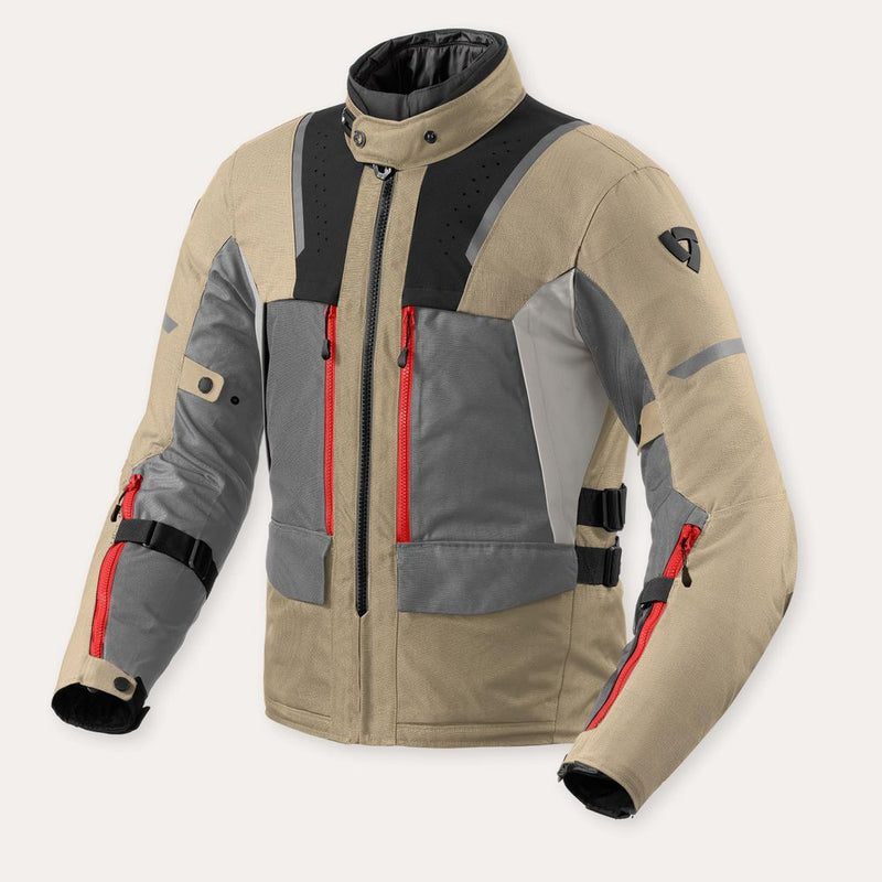 REV'IT! Offtrack 2 H2O Motorcycle Jacket Sand/Grey / 4XL  - Customhoj