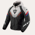 REV'IT! Quantum 3 H2O Motorcycle Jacket Black/Light Grey / S  - Customhoj